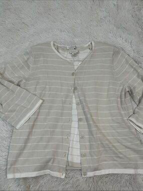 🥕 NWT Christopher & Banks 2 piece Cardigan Sweater Set